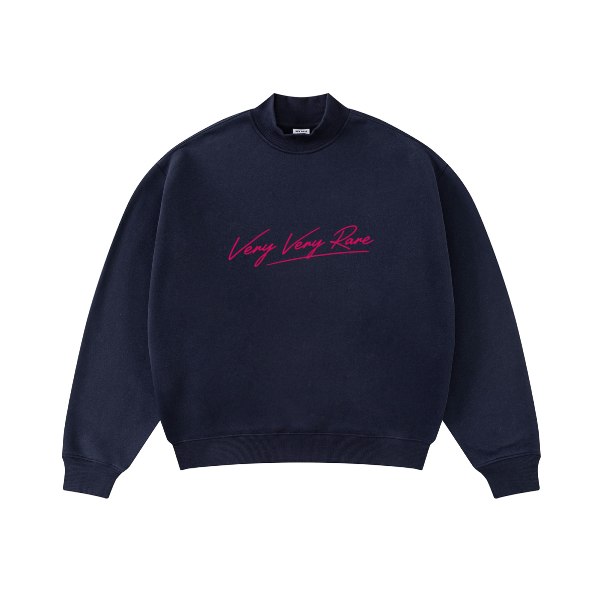 370GSM  Unisex Raw-Edge Ripped French Terry PP-Sprayed Sweatshirt Midnight Blue