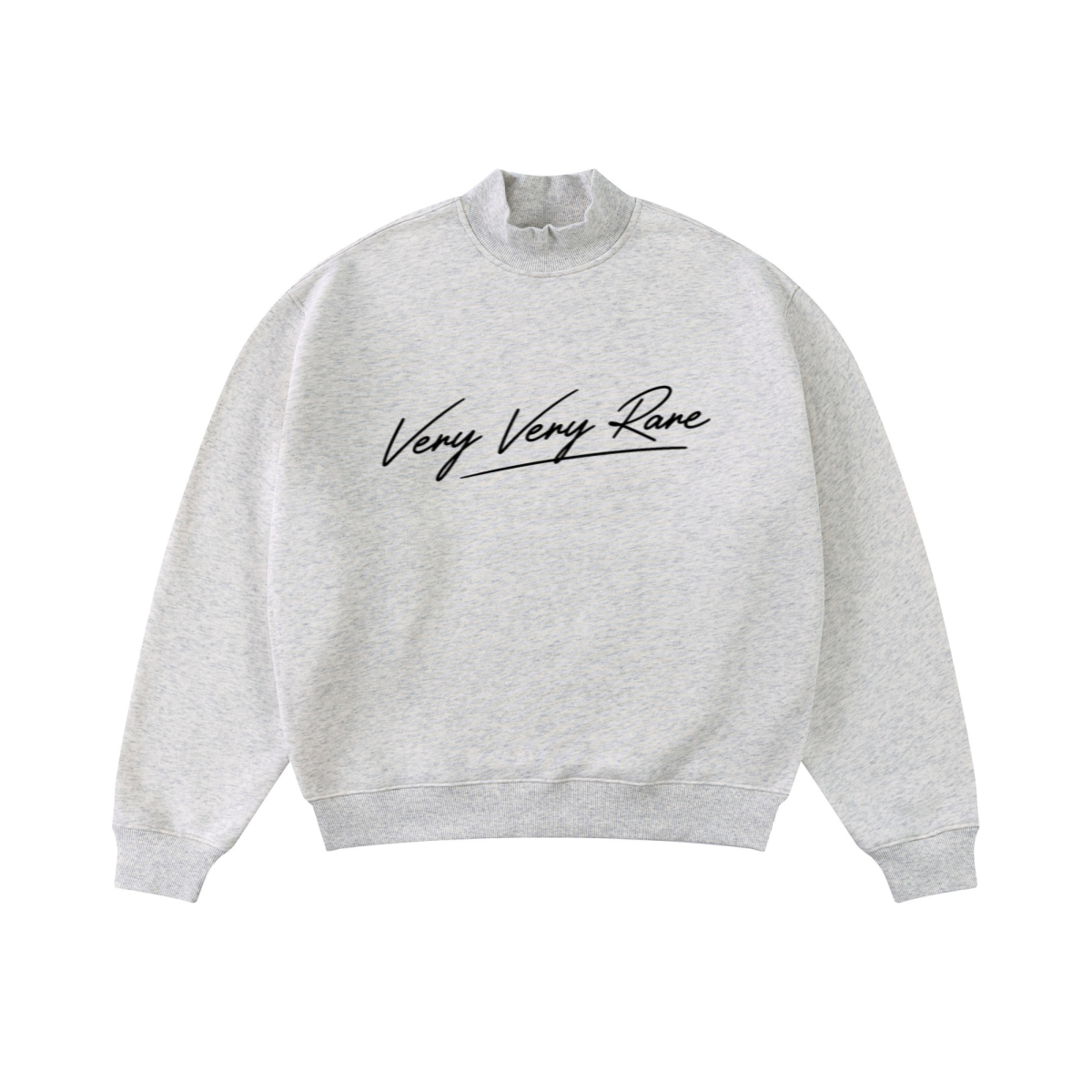 370GSM  Unisex Raw-Edge Ripped French Terry PP-Sprayed Sweatshirt Oatmeal Grey