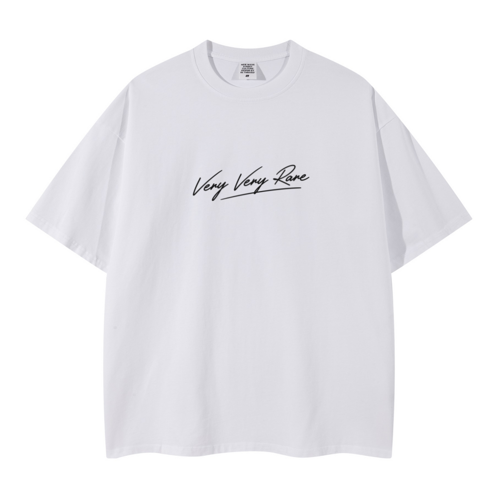 260GSM Unisex Earth-Tone Fog Heavyweight T-shirt White