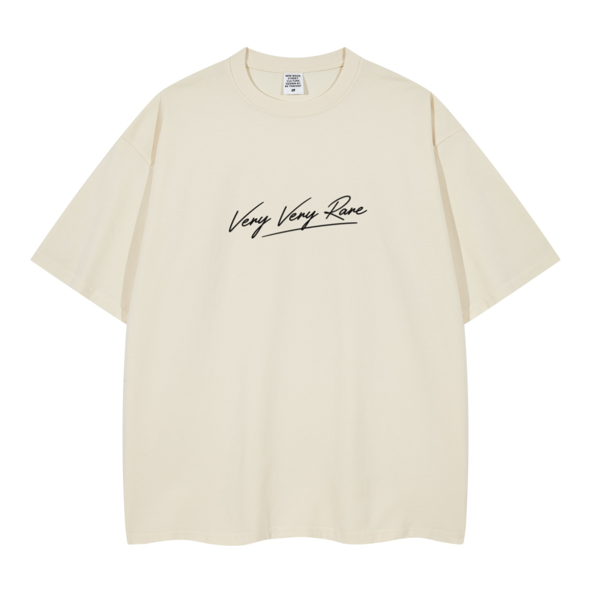 260GSM Unisex Earth-Tone Fog Heavyweight T-shirt Cream White
