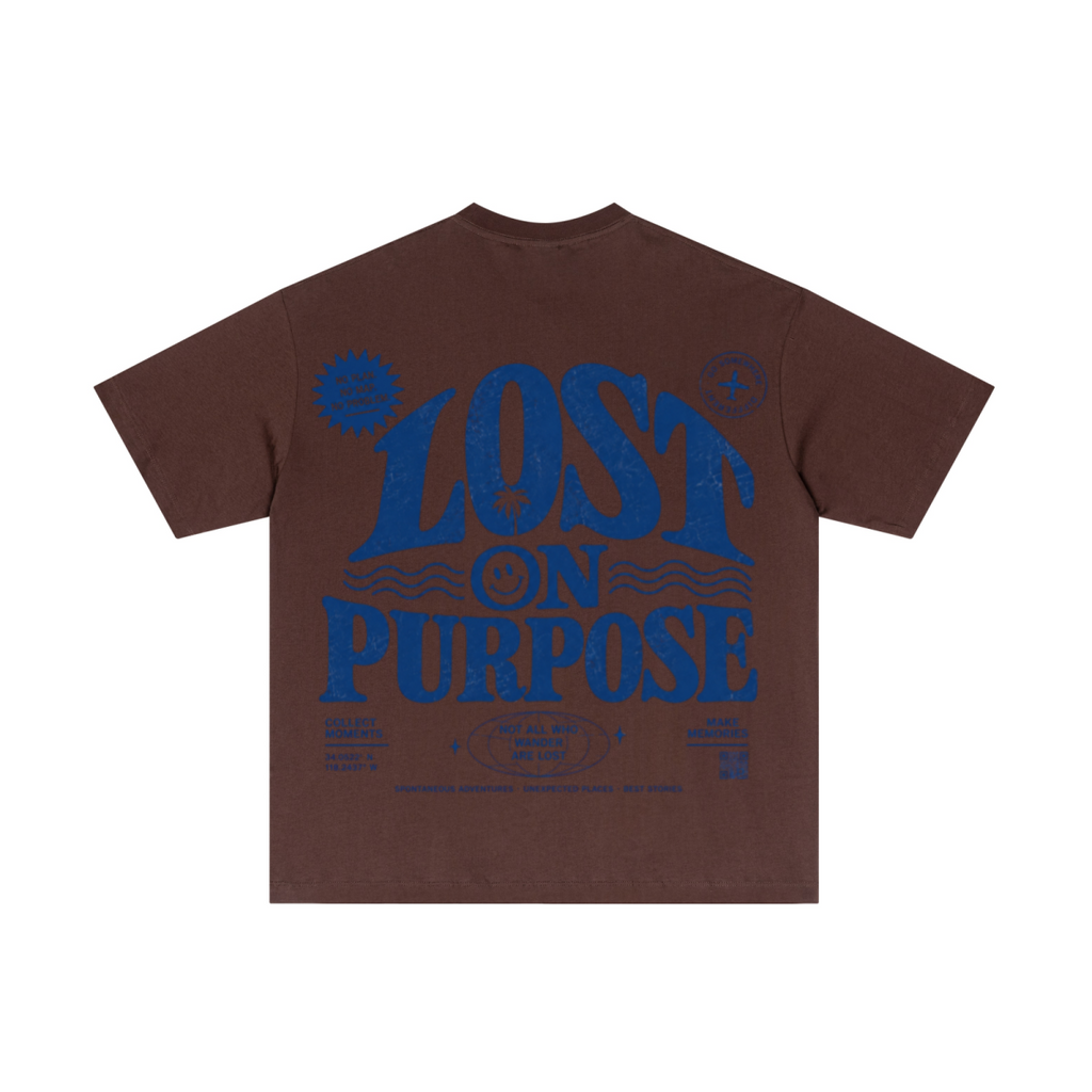 180GSM Men's Lightweight T-shirt Dark brown
