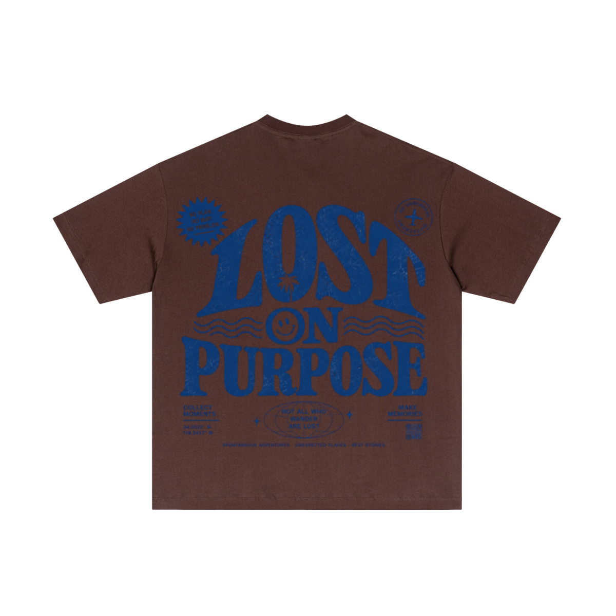 180GSM Men's Lightweight T-shirt Dark brown