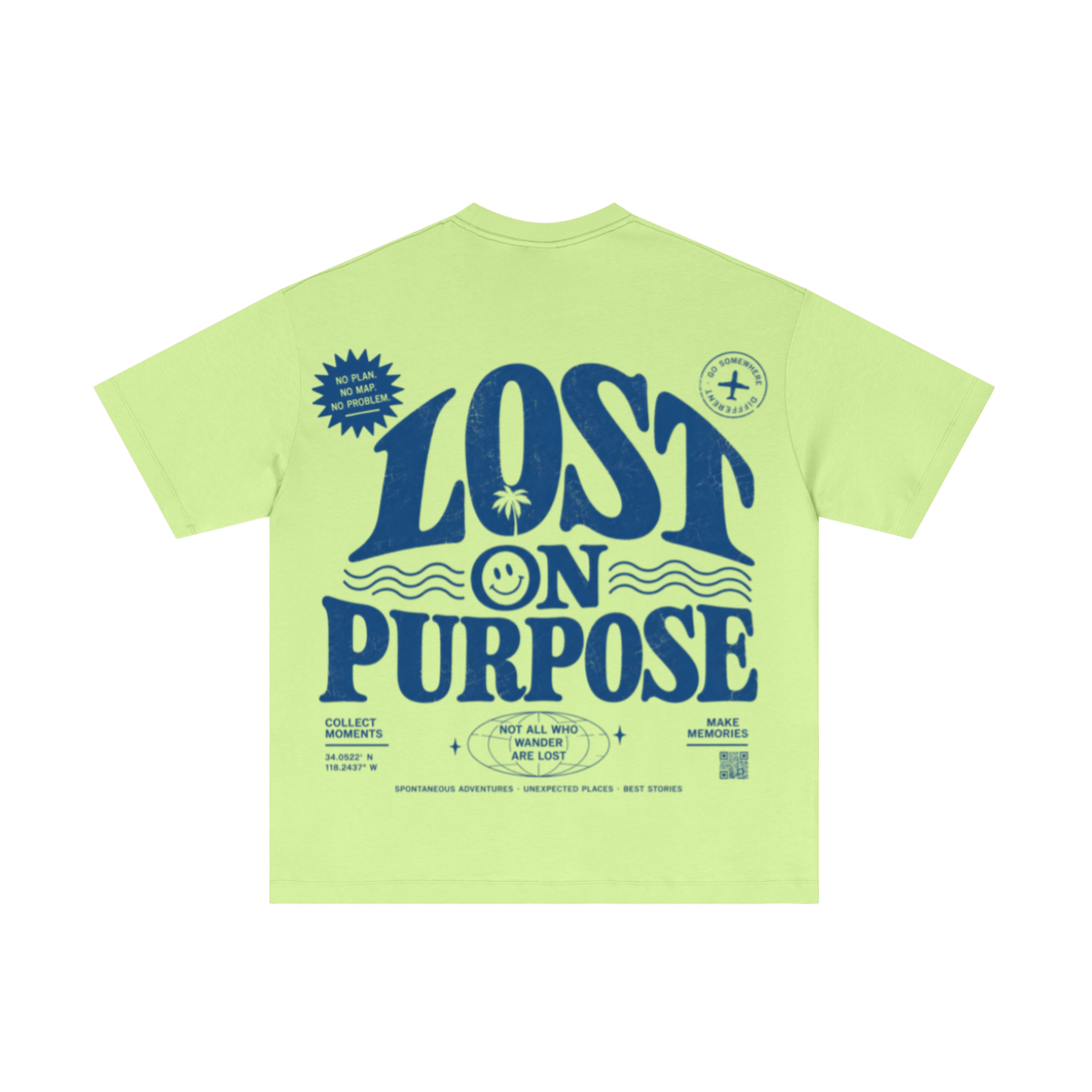 180GSM Men's Lightweight T-shirt Fluorescent green