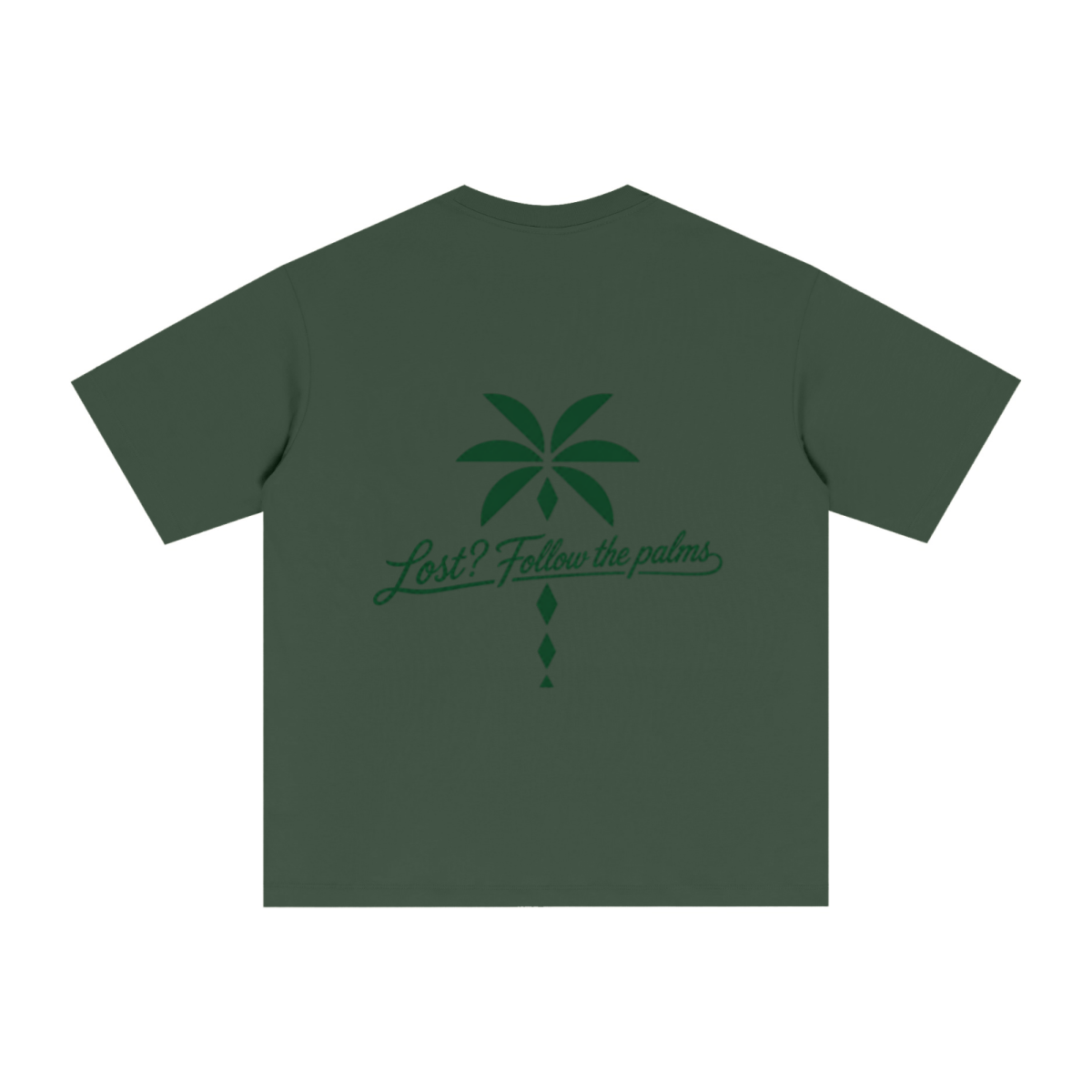 255GSM Unisex Long-Staple Cotton Jersey T-shirt Forest Green