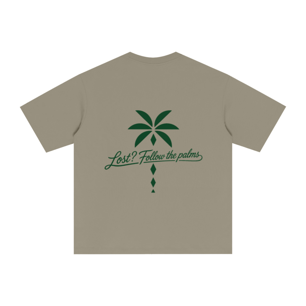 255GSM Unisex Long-Staple Cotton Jersey T-shirt Grey Camel