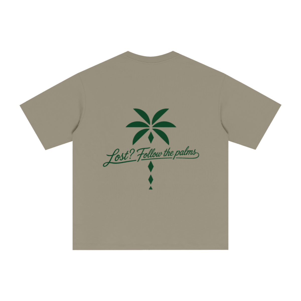 255GSM Unisex Long-Staple Cotton Jersey T-shirt Grey Camel