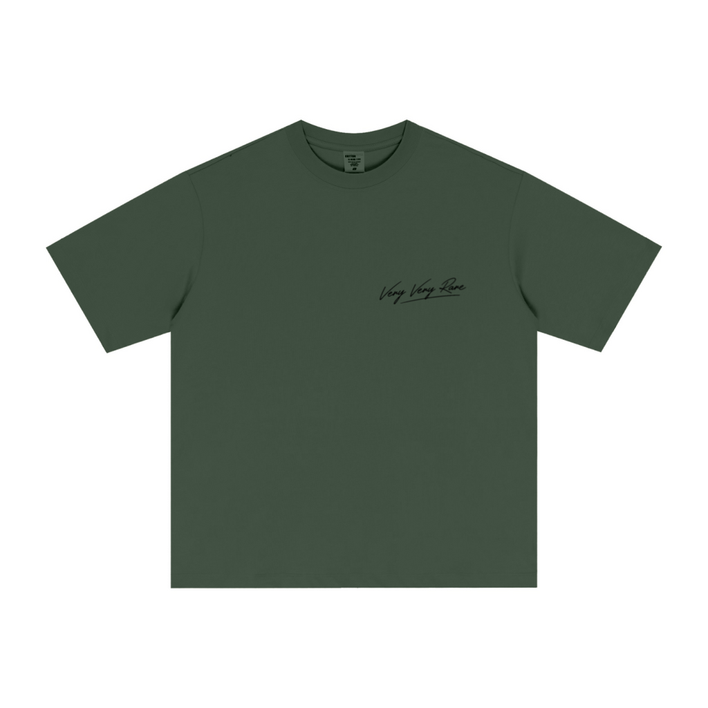 255GSM Unisex Long-Staple Cotton Jersey T-shirt Forest Green