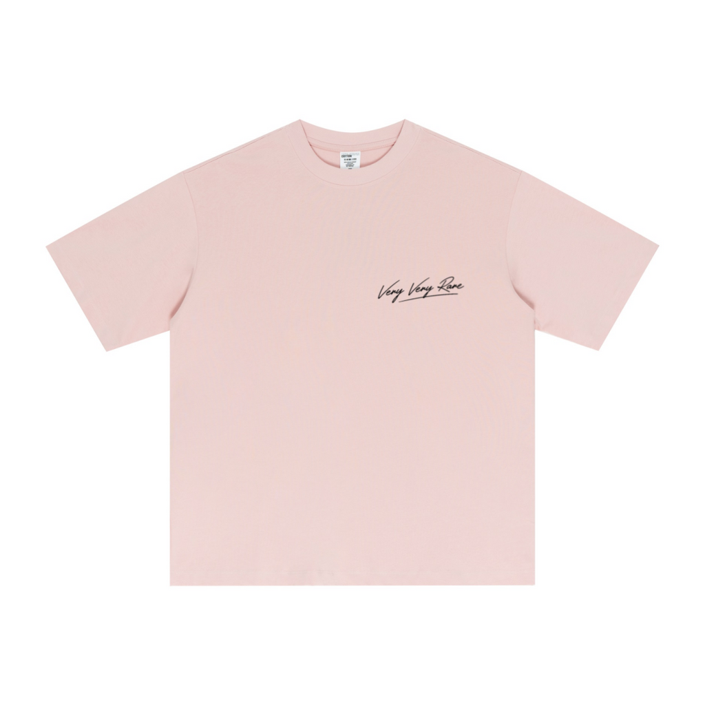 255GSM Unisex Long-Staple Cotton Jersey T-shirt Pink