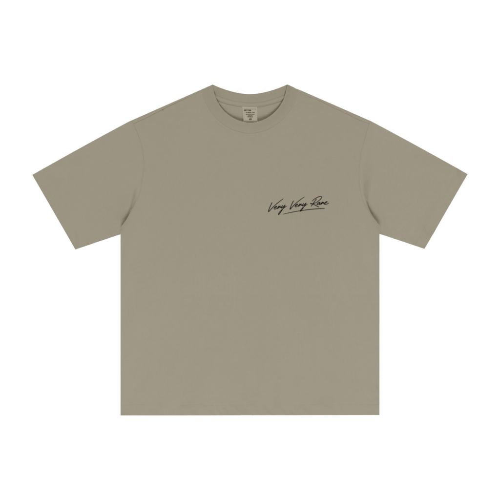 255GSM Unisex Long-Staple Cotton Jersey T-shirt Grey Camel