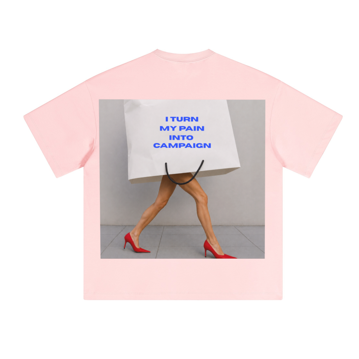 230GSM Unisex Cool-Touch Sorona Fabric Basic Crew Neck T-shirt Pink