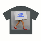 230GSM Unisex Cool-Touch Sorona Fabric Basic Crew Neck T-shirt Charcoal Gray