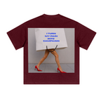 230GSM Unisex Cool-Touch Sorona Fabric Basic Crew Neck T-shirt Deep Red