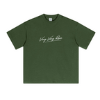 230GSM Unisex Cool-Touch Sorona Fabric Basic Crew Neck T-shirt Olive Green