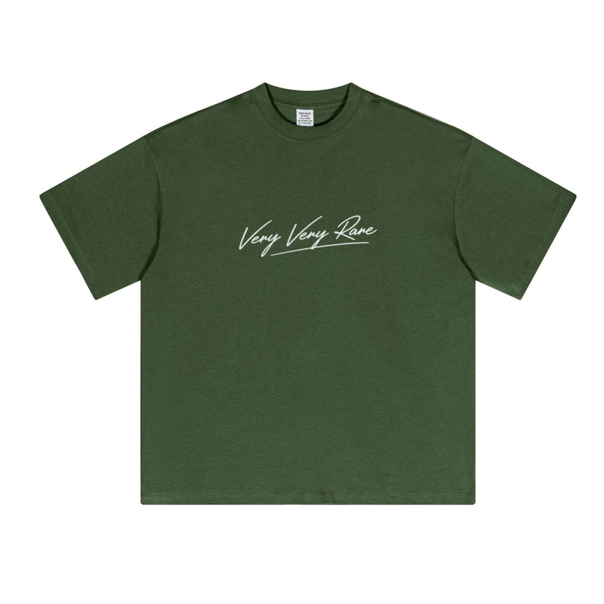 230GSM Unisex Cool-Touch Sorona Fabric Basic Crew Neck T-shirt Olive Green