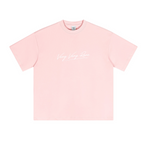 230GSM Unisex Cool-Touch Sorona Fabric Basic Crew Neck T-shirt Pink