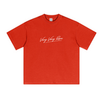 230GSM Unisex Cool-Touch Sorona Fabric Basic Crew Neck T-shirt Red