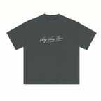 230GSM Unisex Cool-Touch Sorona Fabric Basic Crew Neck T-shirt Charcoal Gray