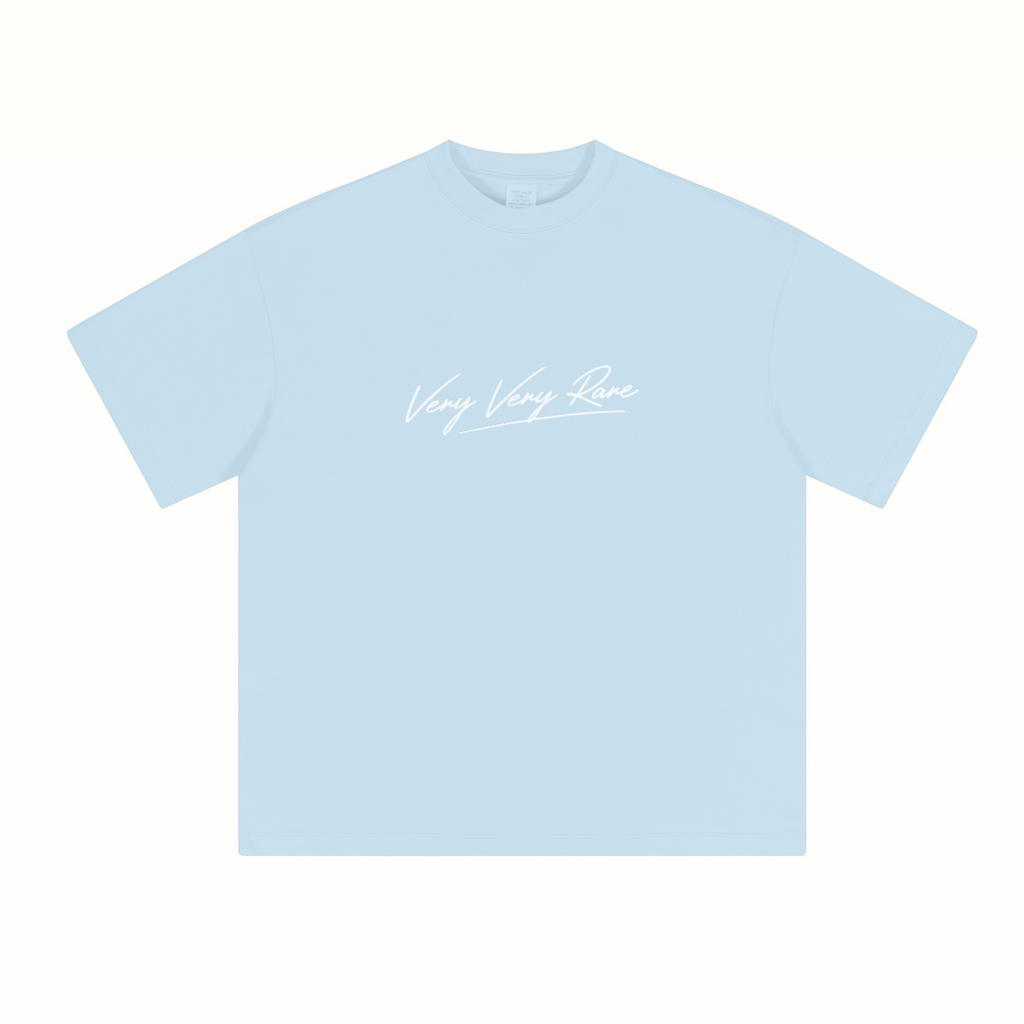 230GSM Unisex Cool-Touch Sorona Fabric Basic Crew Neck T-shirt Sky Blue