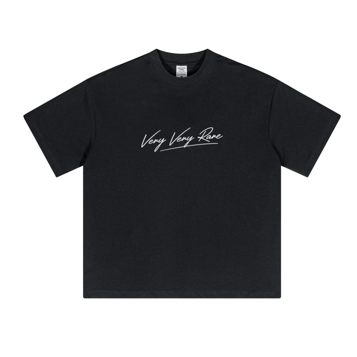 230GSM Unisex Cool-Touch Sorona Fabric Basic Crew Neck T-shirt Black