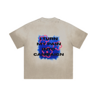 250GSM Men's Boxy Tie-Dyed T-Shirt Light Gray