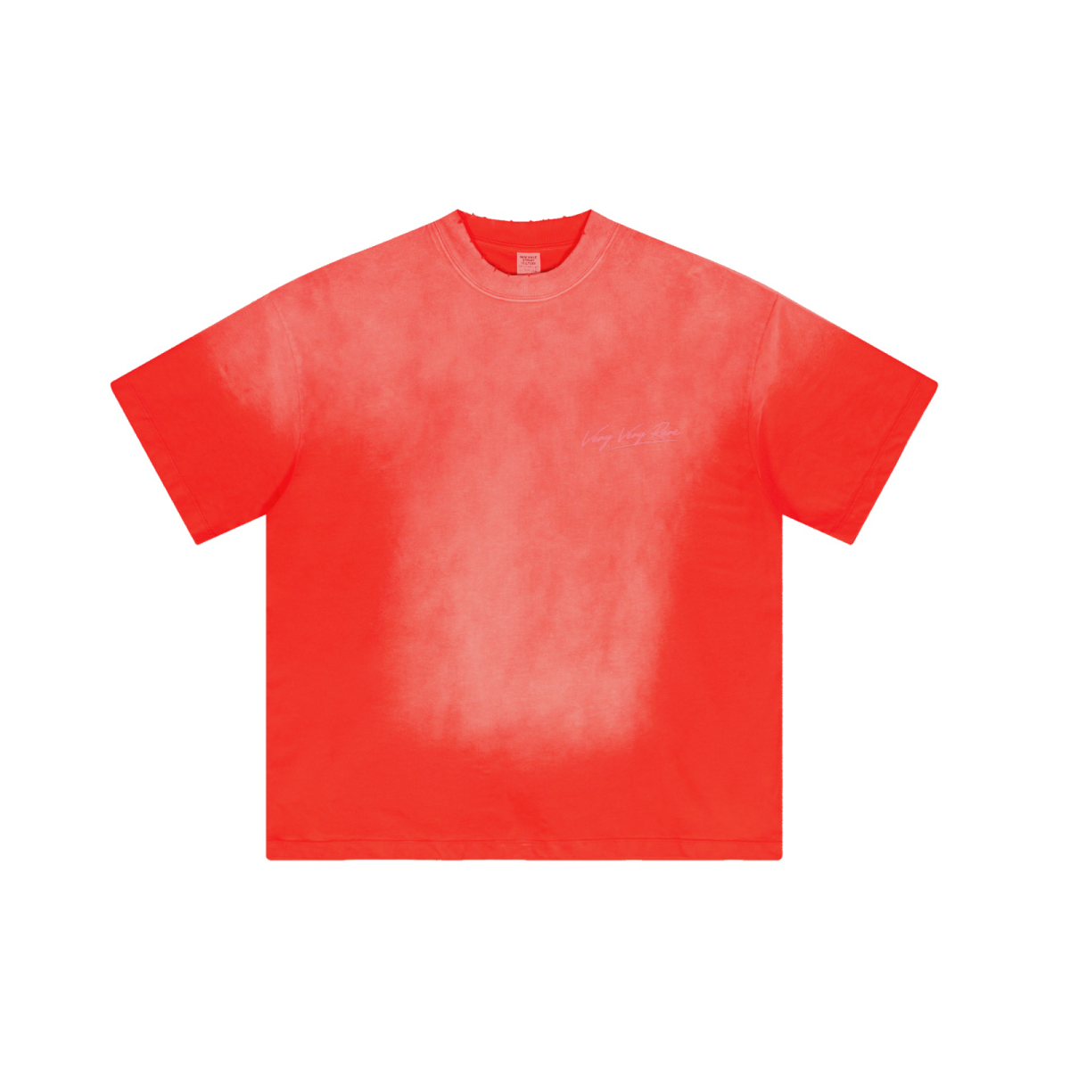 250GSM Men's Boxy Tie-Dyed T-Shirt Red