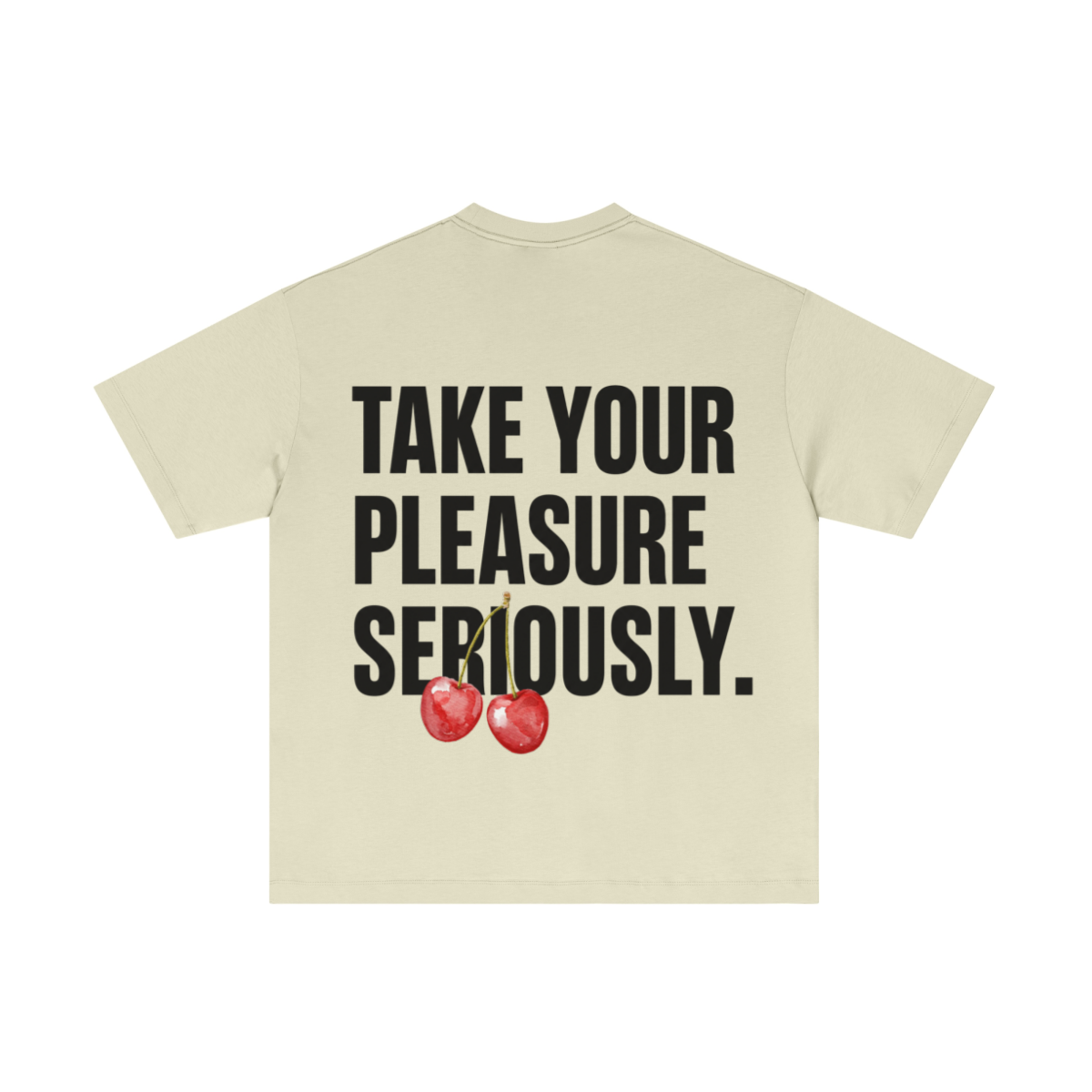 180GSM Women's Low-Shrink Skin-Friendly Lightweight T-shirt Beige