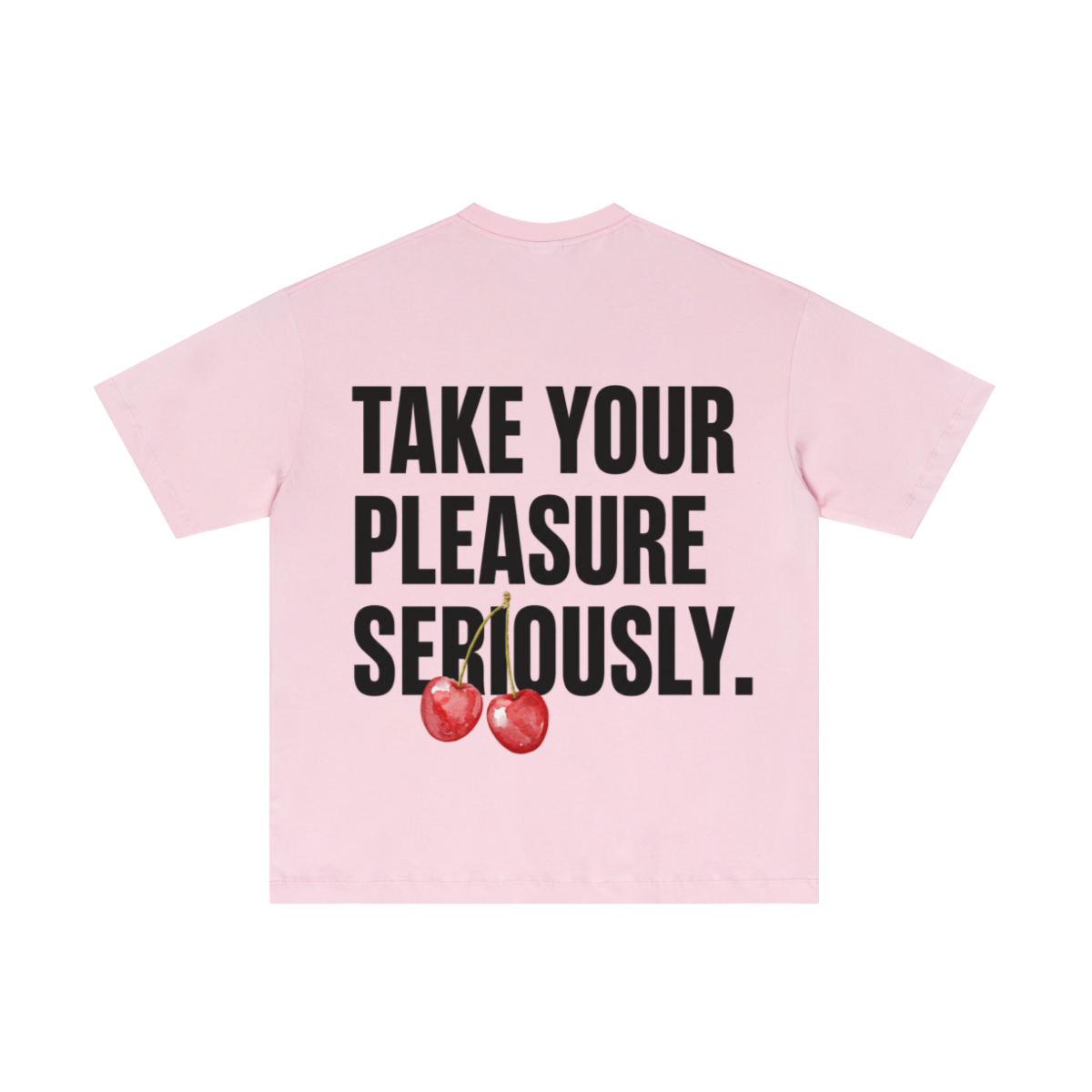 180GSM Women's Low-Shrink Skin-Friendly Lightweight T-shirt  Light pink