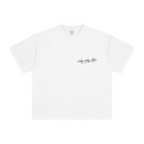 260GSM Unisex Heavyweight Re-Washed Distressed Crew Neck T-shirt White