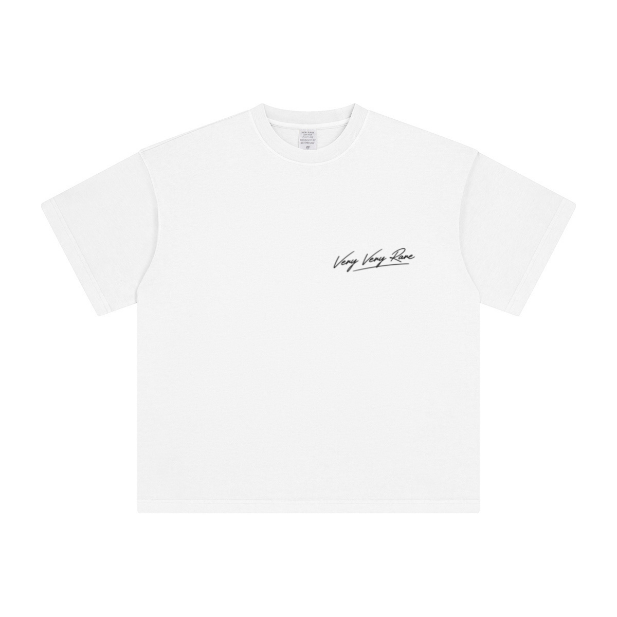 260GSM Unisex Heavyweight Re-Washed Distressed Crew Neck T-shirt White