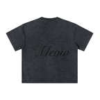 260GSM Unisex Heavyweight Re-Washed Distressed Crew Neck T-shirt Snowflake