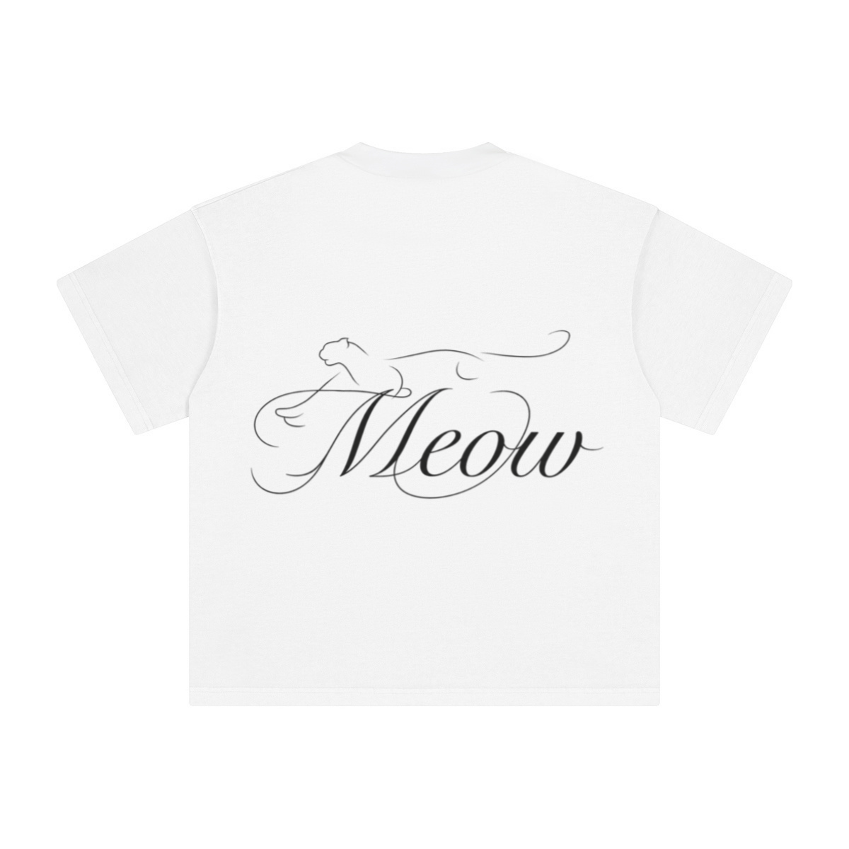 260GSM Unisex Heavyweight Re-Washed Distressed Crew Neck T-shirt White