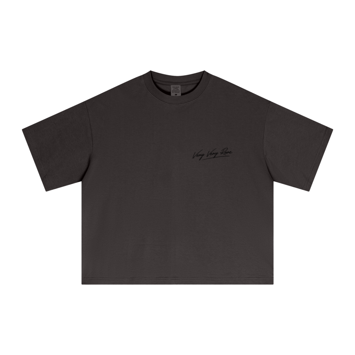 240GSM Men’s Ice-Feel Sorona Boxy-Fit Solid-Color Loose T-shirt Coffee