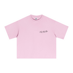240GSM Men’s Ice-Feel Sorona Boxy-Fit Solid-Color Loose T-shirt Pink