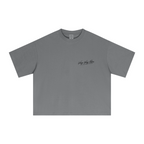 240GSM Men’s Ice-Feel Sorona Boxy-Fit Solid-Color Loose T-shirt Grey