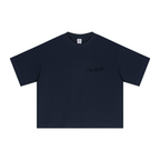 240GSM Men’s Ice-Feel Sorona Boxy-Fit Solid-Color Loose T-shirt Midnight Blue