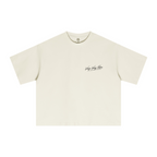 240GSM Men’s Ice-Feel Sorona Boxy-Fit Solid-Color Loose T-shirt Light Apricot