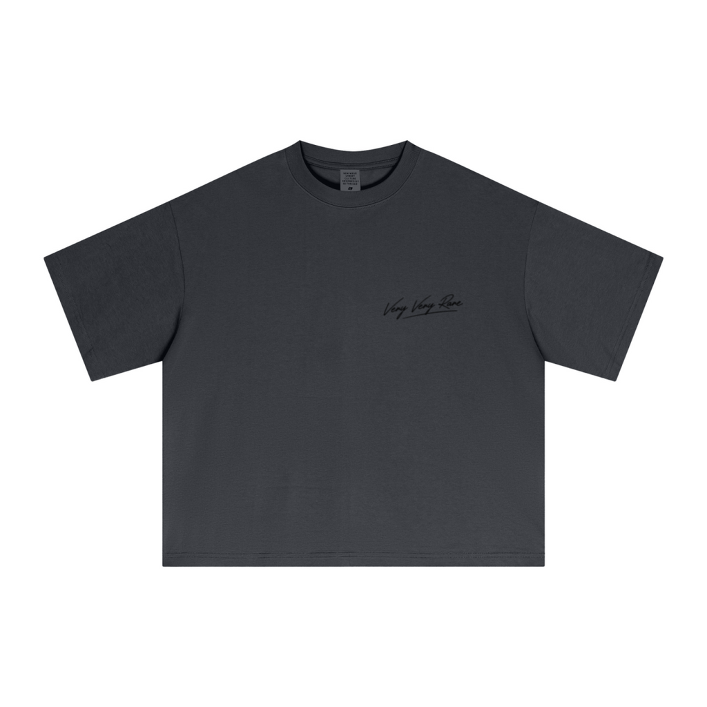 240GSM Men’s Ice-Feel Sorona Boxy-Fit Solid-Color Loose T-shirt Carbon Grey