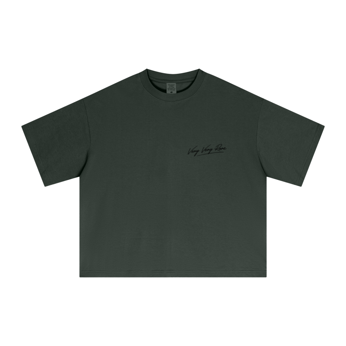 240GSM Men’s Ice-Feel Sorona Boxy-Fit Solid-Color Loose T-shirt Rainforest Green