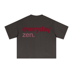 240GSM Men’s Ice-Feel Sorona Boxy-Fit Solid-Color Loose T-shirt Coffee