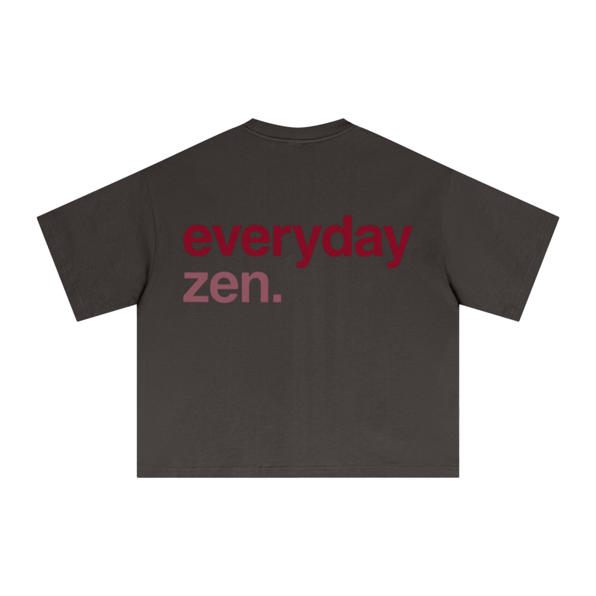 240GSM Men’s Ice-Feel Sorona Boxy-Fit Solid-Color Loose T-shirt Coffee