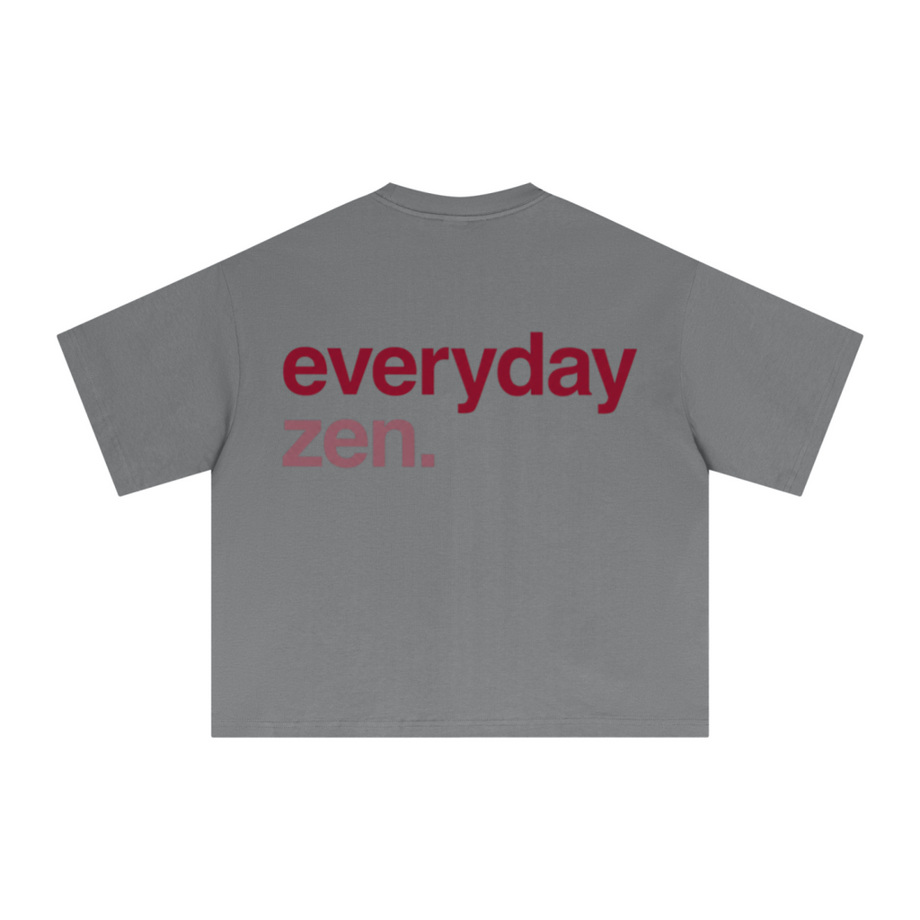 240GSM Men’s Ice-Feel Sorona Boxy-Fit Solid-Color Loose T-shirt Grey