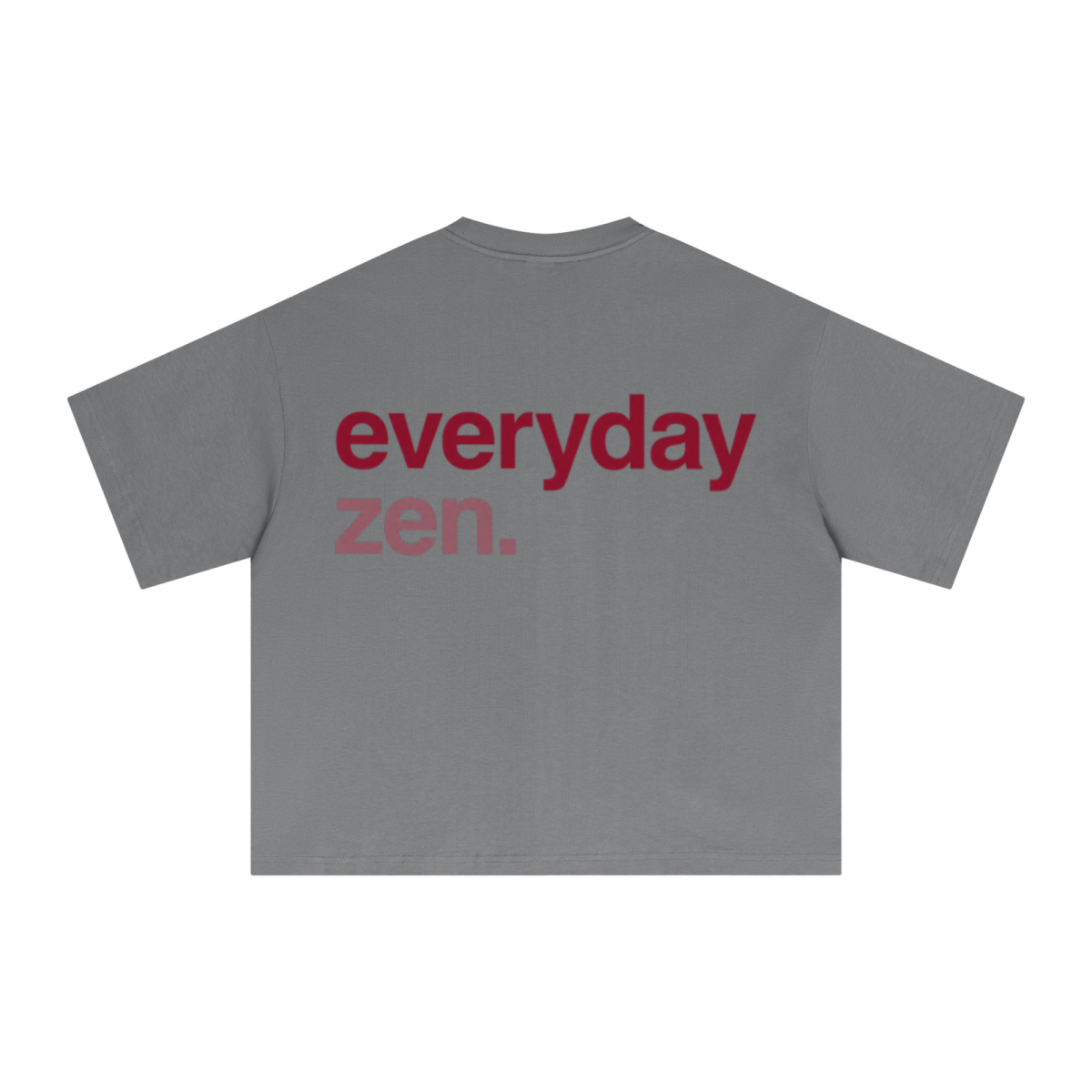 240GSM Men’s Ice-Feel Sorona Boxy-Fit Solid-Color Loose T-shirt Grey