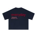 240GSM Men’s Ice-Feel Sorona Boxy-Fit Solid-Color Loose T-shirt Midnight Blue