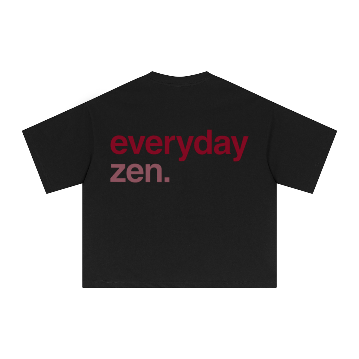 240GSM Men’s Ice-Feel Sorona Boxy-Fit Solid-Color Loose T-shirt Black