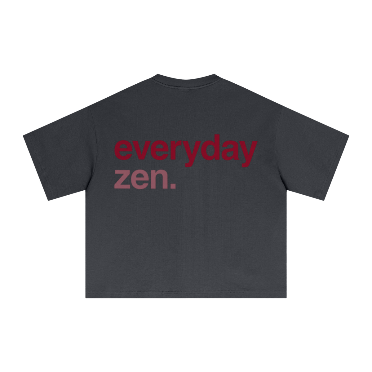 240GSM Men’s Ice-Feel Sorona Boxy-Fit Solid-Color Loose T-shirt Carbon Grey