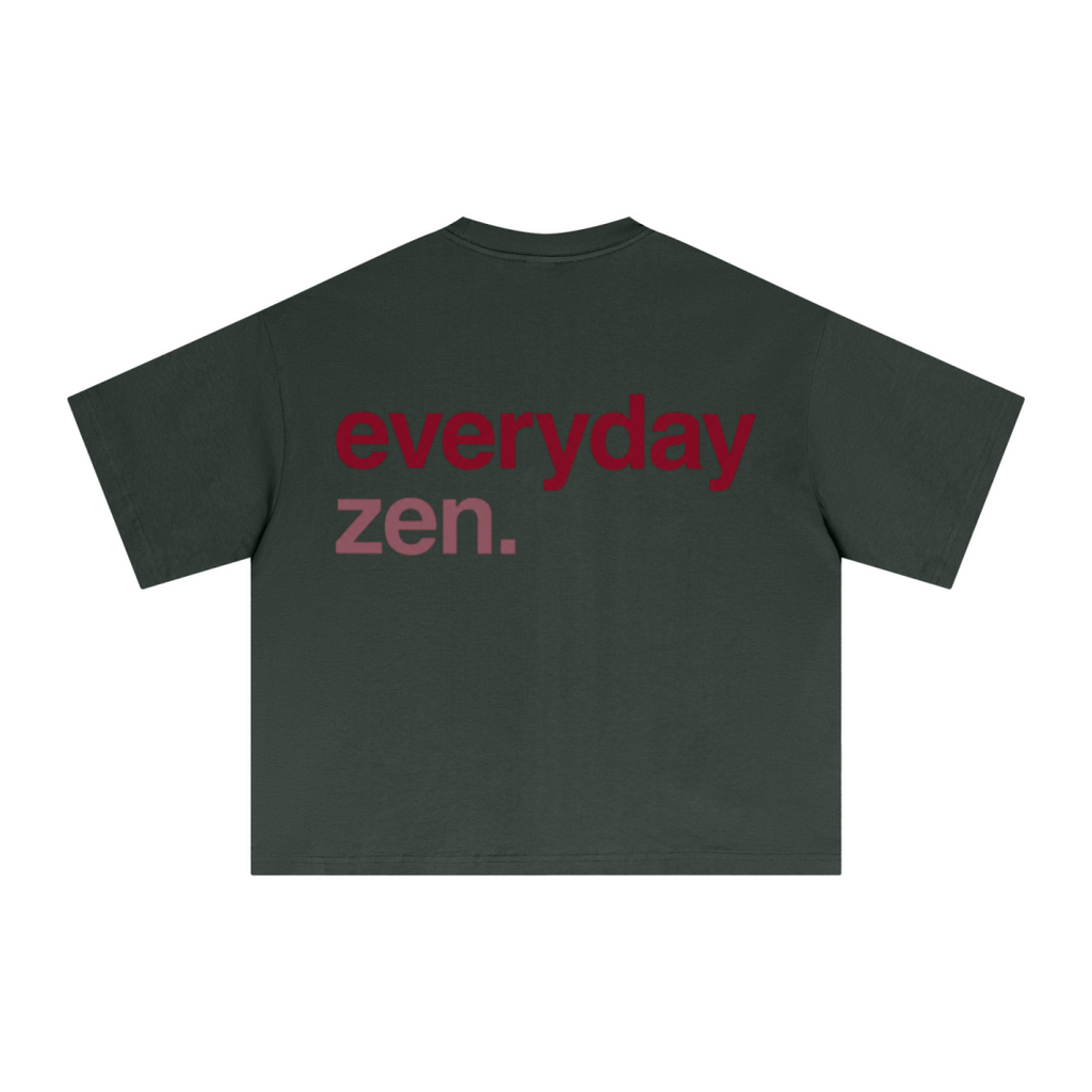 240GSM Men’s Ice-Feel Sorona Boxy-Fit Solid-Color Loose T-shirt Rainforest Green