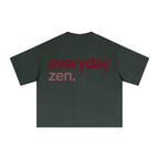 240GSM Men’s Ice-Feel Sorona Boxy-Fit Solid-Color Loose T-shirt Rainforest Green