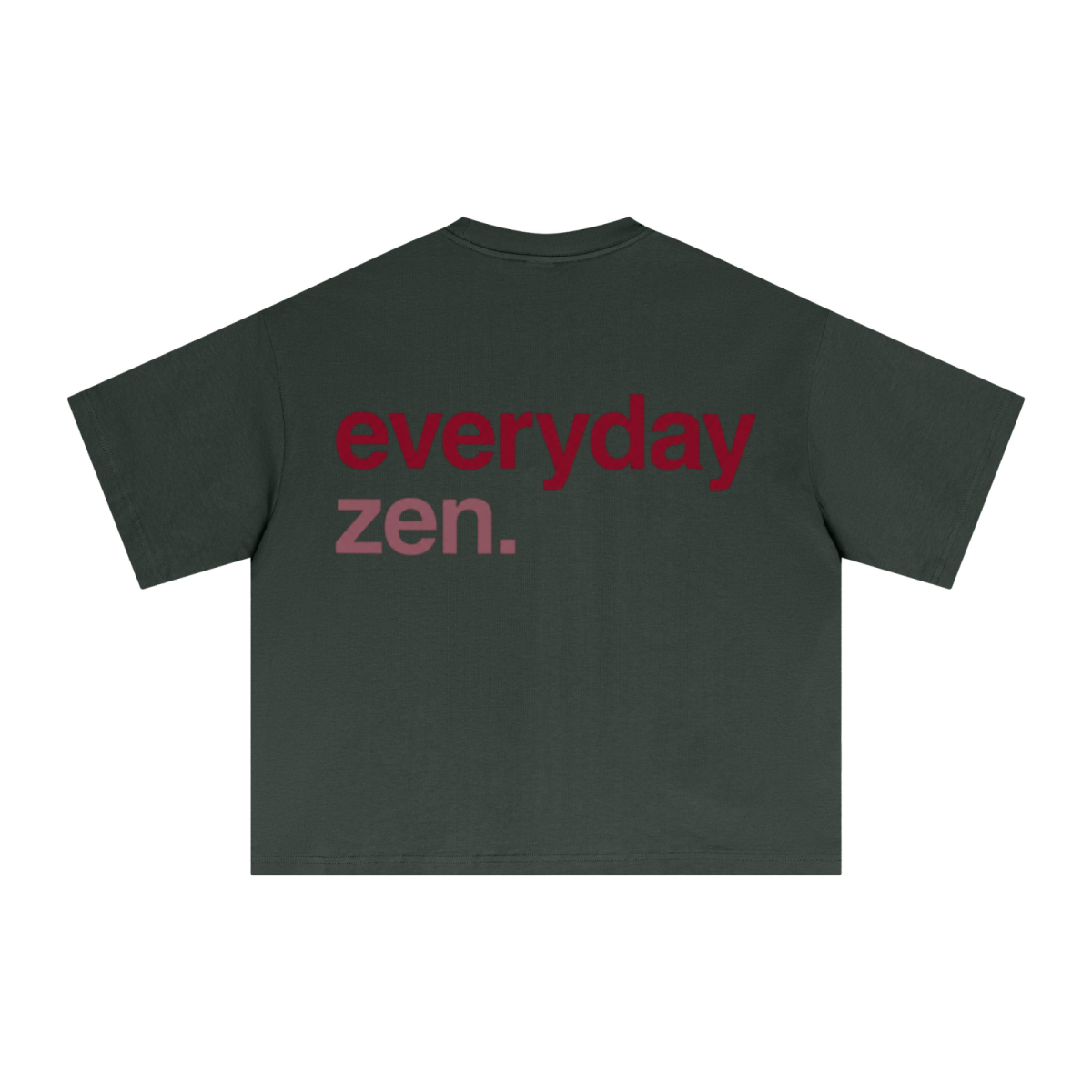 240GSM Men’s Ice-Feel Sorona Boxy-Fit Solid-Color Loose T-shirt Rainforest Green