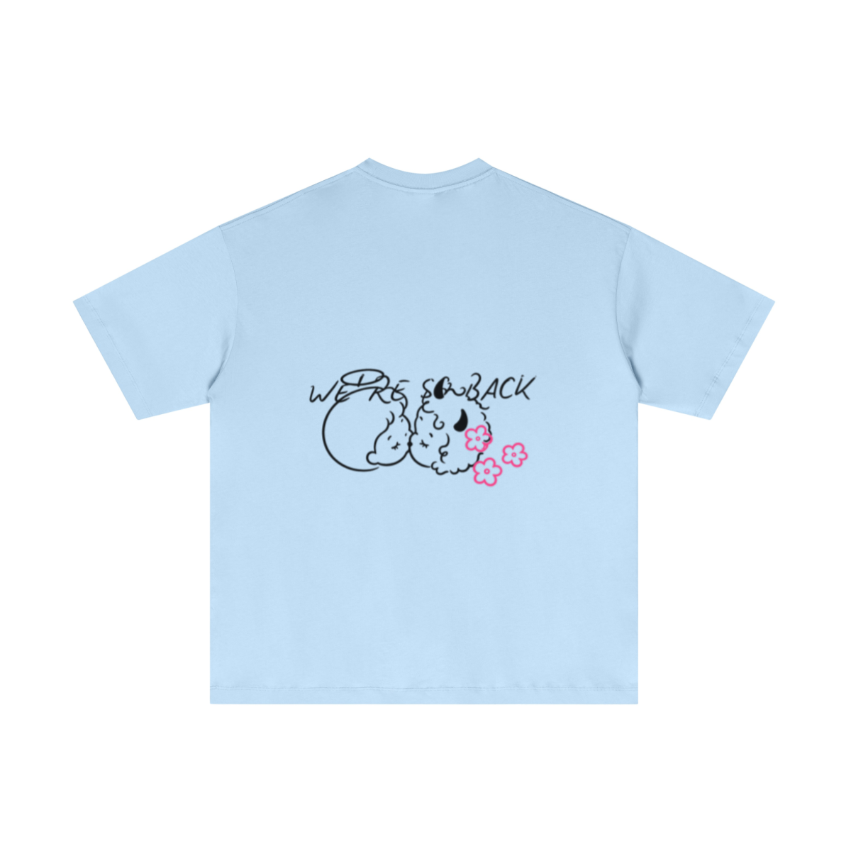 180GSM Men's Lightweight T-shirt Light blue