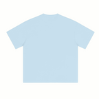 230GSM Unisex Cool-Touch Sorona Fabric Basic Crew Neck T-shirt Sky Blue